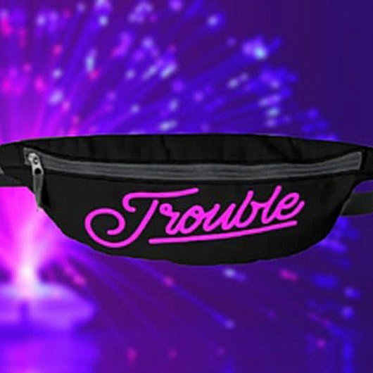 Probleem | Neon Roze Schrift Heupgordel Heuptasje