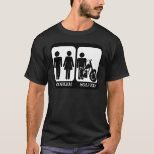 Probleem opgelost motorfiets.png t-shirt