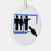 Probleem Opgeloste Dump haar Breakup Ornament (Rechts)