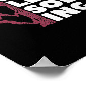 Probleem oplossen klimmende rottenrots Boulde Poster (Hoek)