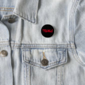 PROBLEEM | Rode Graffiti-Button Ronde Button 3,2 Cm (In situ)