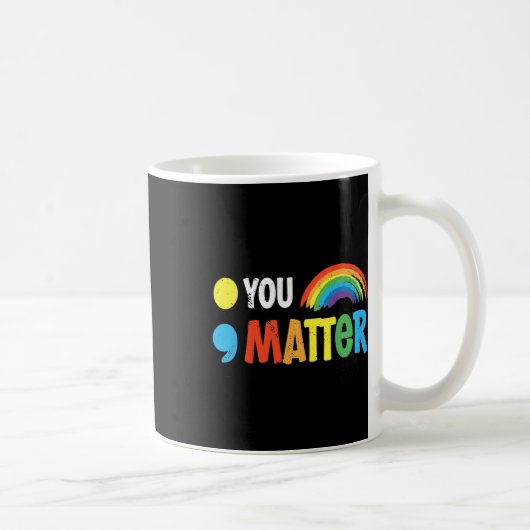 Probleem Semicolon Mental Health Warrior Solidarit Koffiemok (Rechts)