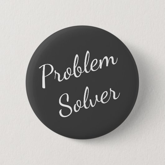 Probleem Solver Button Grijs Wit (Voorkant)