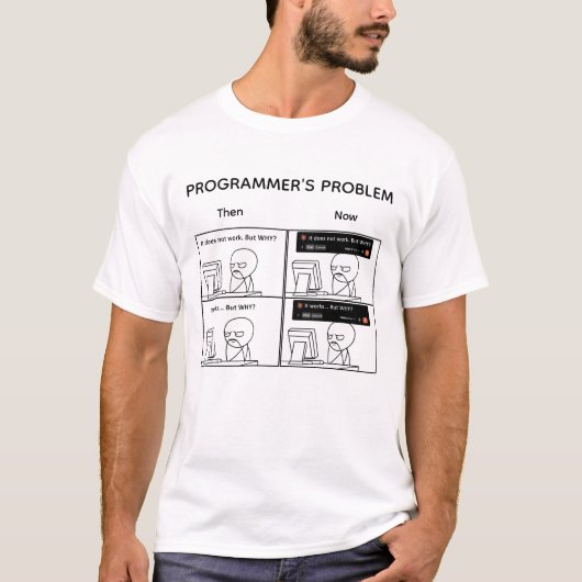 Probleem van de programmeur t-shirt (Voorkant)