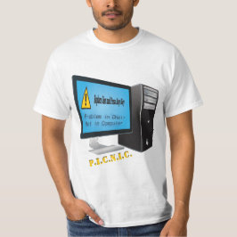 Probleem van gebruiker Computer Nerd Waarschuwings T-shirt