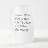 Probleem W/Socialisme Matglas Bierpul (Voorkant links)