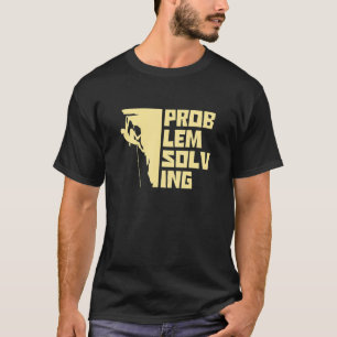 Probleemoplossend Grafisch Boulderen Rots Boulder T-shirt