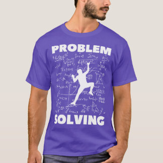 Probleemoplossend Rotsklimmen Boulderen vintage f T-shirt