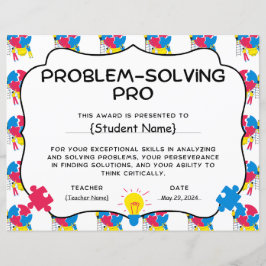 Probleemoplossende Pro Student Recognition Award