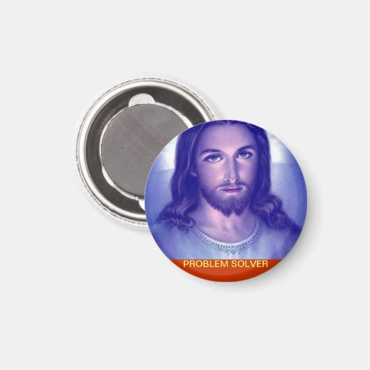Probleemoplosser. Gepersonaliseerd religieuze magn Magneet (Voorkant / Achterkant)