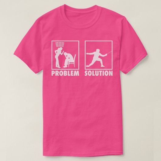Probleemoplossing voor Fencer Statement T-shirt (Design voorkant)