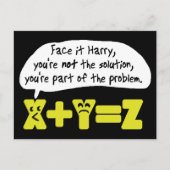 Problem Funny Wiskunde Briefkaart (Voorkant)