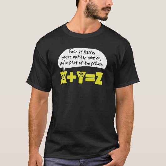 Problem Funny Wiskunde T-shirt (Voorkant)
