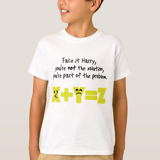 Problem Funny Wiskunde T-shirt (Voorkant)