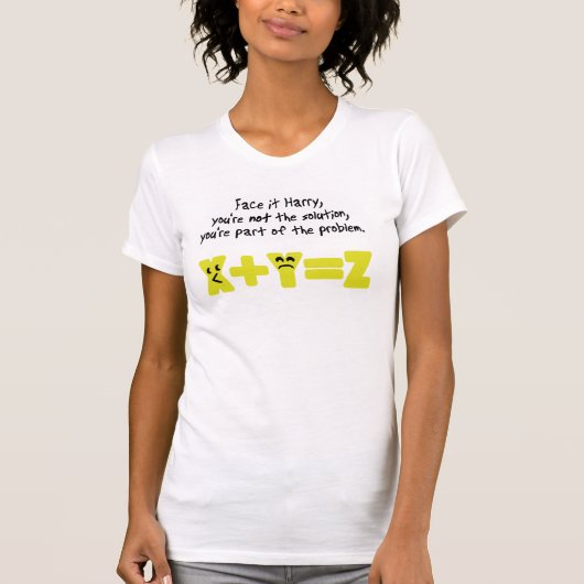 Problem Funny Wiskunde T-shirt (Voorkant)