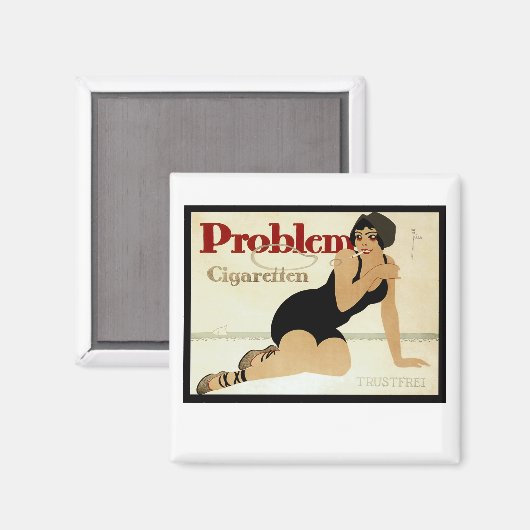Problem Sigarette Ad Magneet (Voorkant / Achterkant)