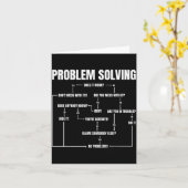 Problem Solving Chart Geek Nerd Computer Programme (Fleur jaune)