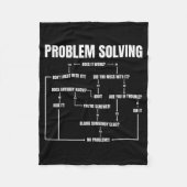 Problem Solving Chart Geek Nerd Computer Programme Fleece Deken (Voorkant)