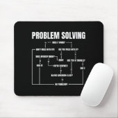 Problem Solving Chart Geek Nerd Computer Programme Muismat (Met muis)