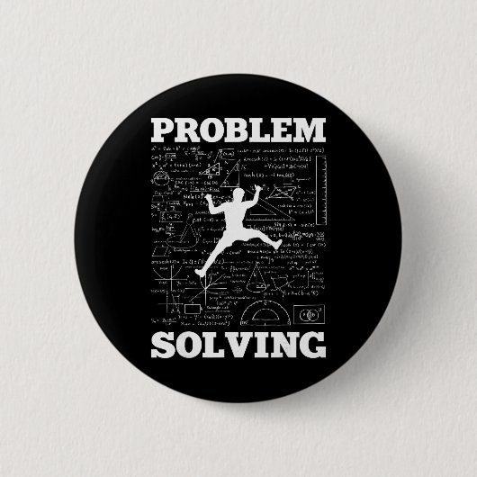 Problem Solving Climber Rock Climbing Bouldering P Ronde Button 5,7 Cm (Voorkant)