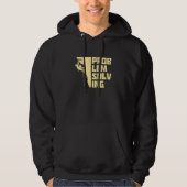 Problem Solving Graphic Bouldering Rock Boulder Cl Hoodie (Voorkant)