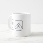 Problème résolu Cyclisme Café Mug (Devant gauche)