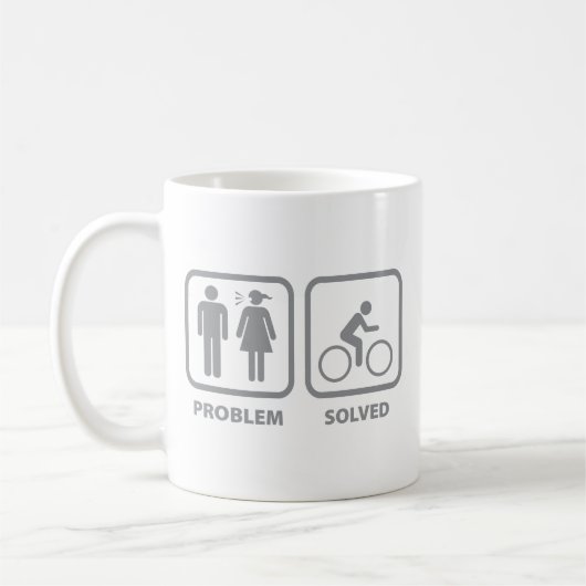 Problème résolu Cyclisme Café Mug (Gauche)