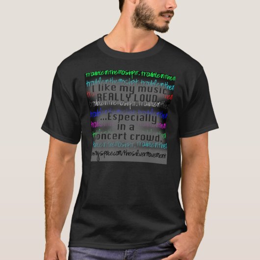 "Problème T-shirt lyrique dans Moshpit" (Devant)