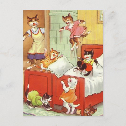 Problemen in de slaapkamer briefkaart (Voorkant)