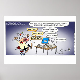 Problemen met spraakherkenning poster