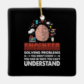 Problemen oplossen door technicus keramisch ornament (Voorkant)