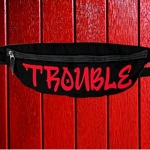 PROBLEMEN Rode Graffiti Fanny Pack Heuptasje
