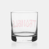 PROBLEMEN | Rode Graffiti Whiskey Glas (Achterkant)