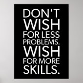 Problemen vs vaardigheden - Gym, Hustle, Succes Poster (Voorkant)