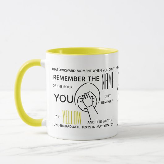 Problèmes De Premier Cycle En Mathématiques - Mug (Gauche)