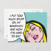 Problèmes du premier monde Comic Book Carte postal (Devant / Derrière)