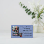 Problèmes informatiques Cartes de visite du logo b (Debout devant)