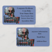 Problèmes informatiques Cartes de visite du logo b (Devant / Derrière)
