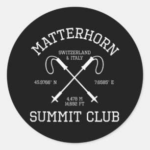 Problemhorn-top Club Wandeling Zwitserland I Ronde Sticker
