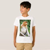 Proboscaanse aap t-shirt (Voorkant volledig)