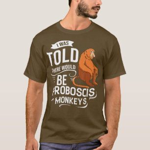 Proboscis Monkey Funny Long Nosed Monkeys T-shirt