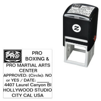 #PROBOXING & #PROMARTIALARTS  ZELFINKTENDE STEMPEL