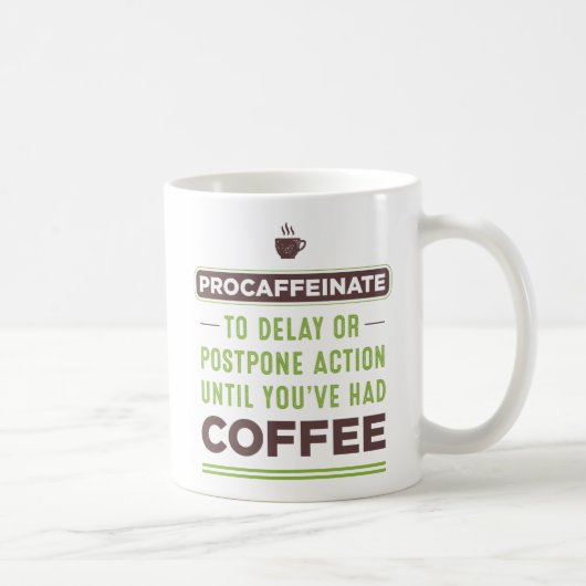 PROCAFFEINATE Definition koffie Mok (Rechts)