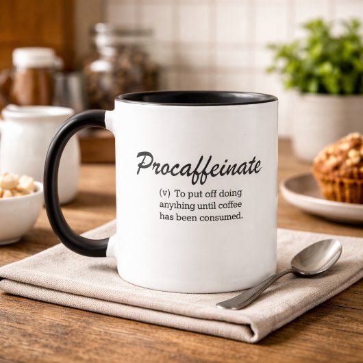 Procaffeinate koffiekop mok
