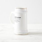 Procaffeinatie Funny Dictionary Definition Bierpul (Voorkant links)