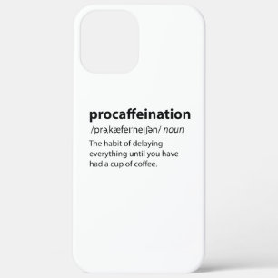 Procaffeinatie Funny Dictionary Definition iPhone 12 Pro Max Hoesje