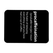 Procaffeinatie Funny Dictionary Definition Magneet (Horizontaal)