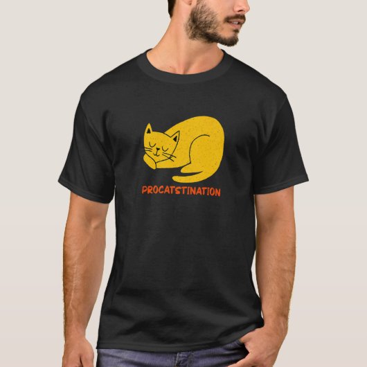 Procatstination Cat Humor Kitten Lazy Cat Mom 1 T-shirt (Voorkant)