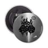 Proces Steampunk Silhouette Button Flesopener (Voorkant)