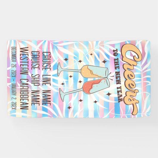 Proces van nieuwjaar spandoek (Horizontaal)